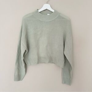 H&M Mint Green Mockneck Sweater